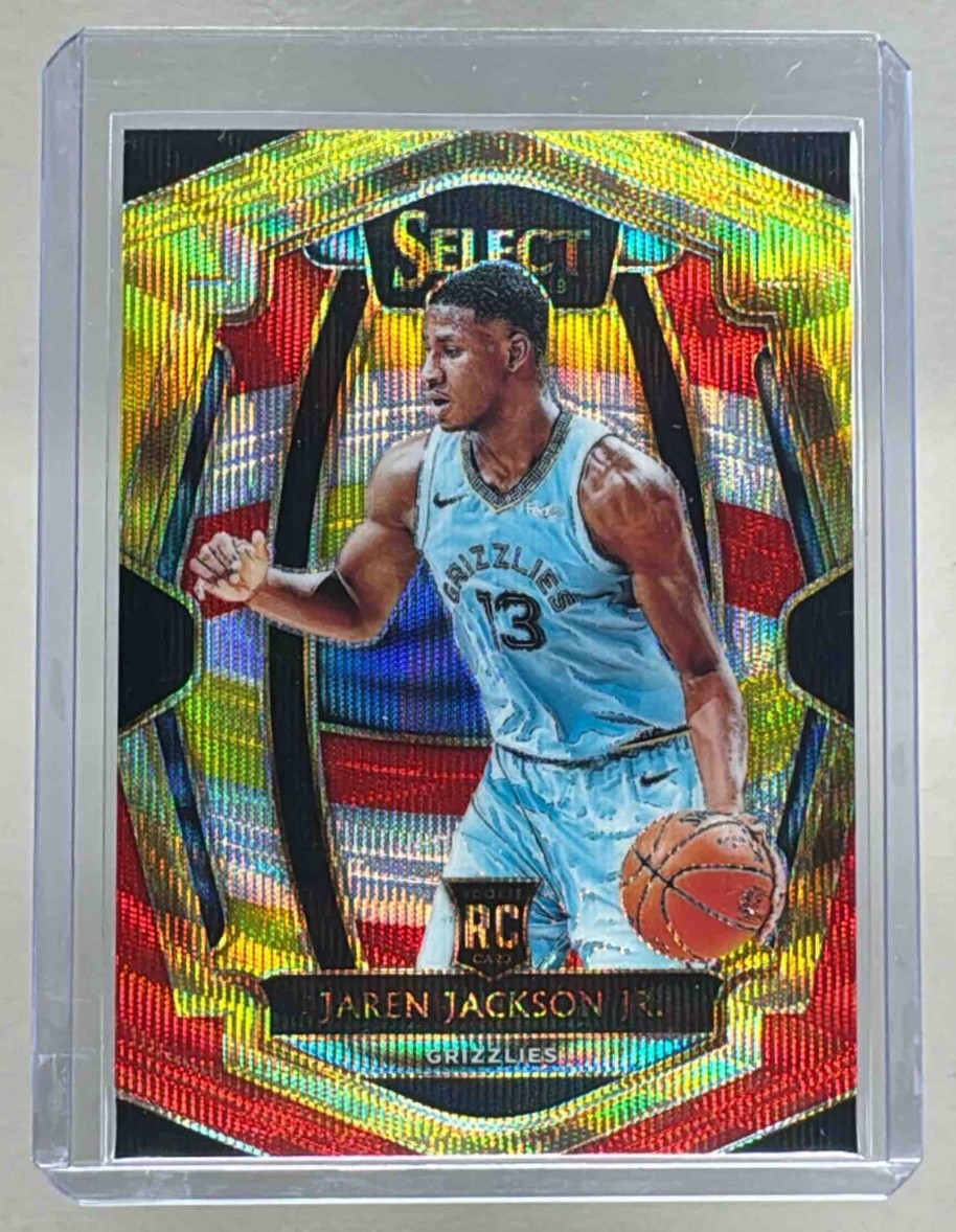 Jaren Jackson Jr 2018 Panini Select #132 Tri Color Prizm Rookie RC Premier Level