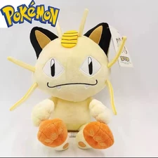 Pokemon Meowth Tomy Plush Stuffed Toy Nintendo Anime Cat Team Rocket Plushie