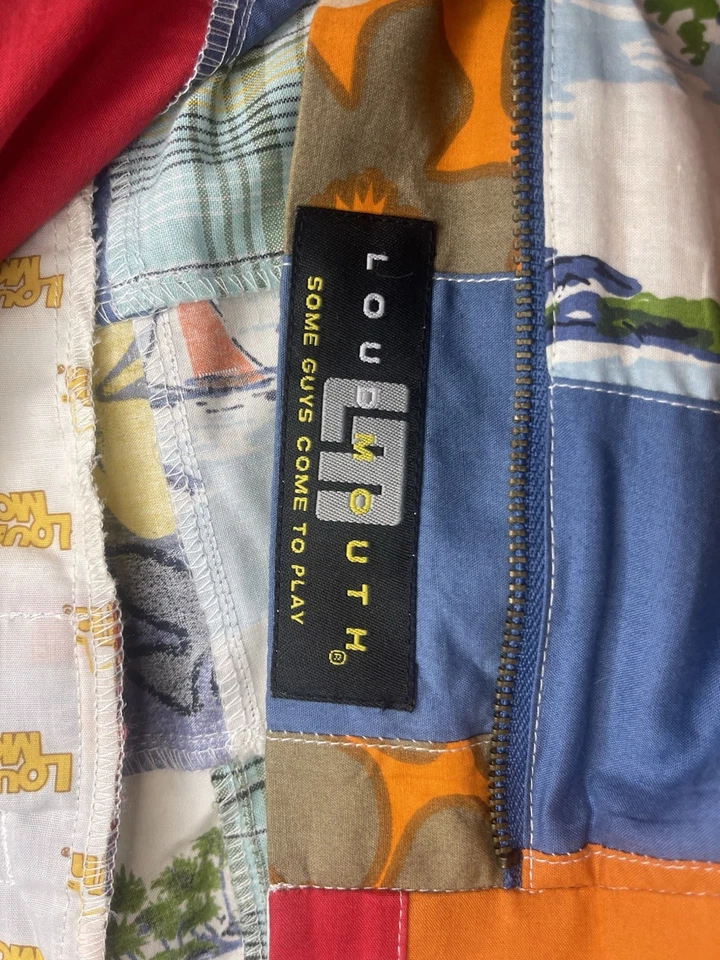 Pantalones de golf Loudmouth para hombre 42Wx32L retazos madras a cuadros pierna recta algodón Foto 2 de 4