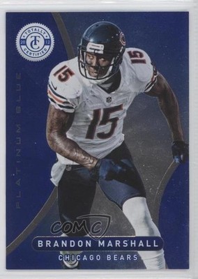 2012 Totally Certified Platinum Blue 93/199 Brandon Marshall #36 1x9