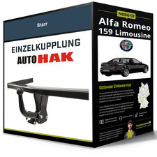 Starre Anhängerkupplung für ALFA ROMEO 159 Limousine 09.05- Typ 939 Auto Hak NEU