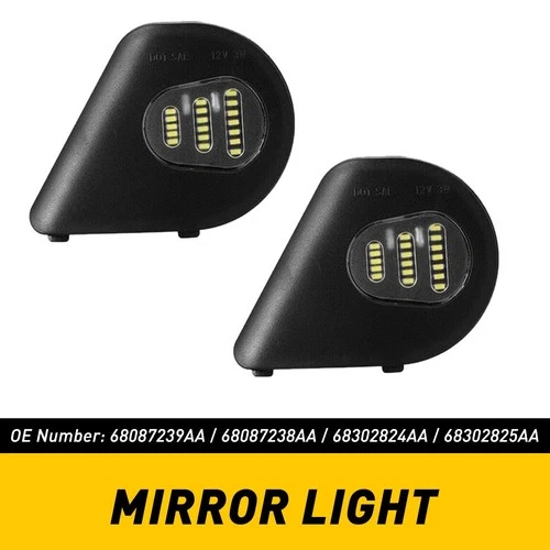 For Dodge Ram 2011-2018 Truck LED Side Mirror Puddle Lights Super Bright White 2