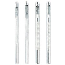 Set punzonatrice fori in pelle di precisione 4 pz strumenti forma rotonda per pr