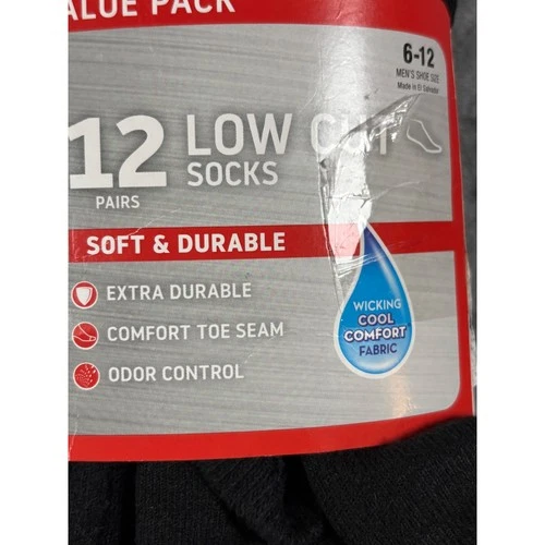 Hanes Ultimate Boys T-Shirts 6 Pack White Tagless Crew Neck Size Medium 10-12 - product listing photo