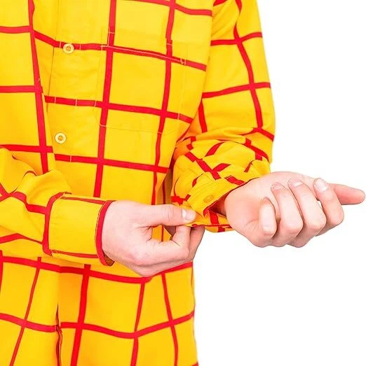 Camisa Vaquera Sheriff Woody Disfraz de Halloween Juegos con disfraces Toy Story Personaje Conjunto Foto 4 de 4