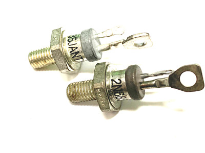 LOT OF 2 -- 2N685 JX SCRs 200V 25A Vintage Thyristor TO-48