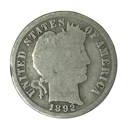 1892 10C Barber Dime G #