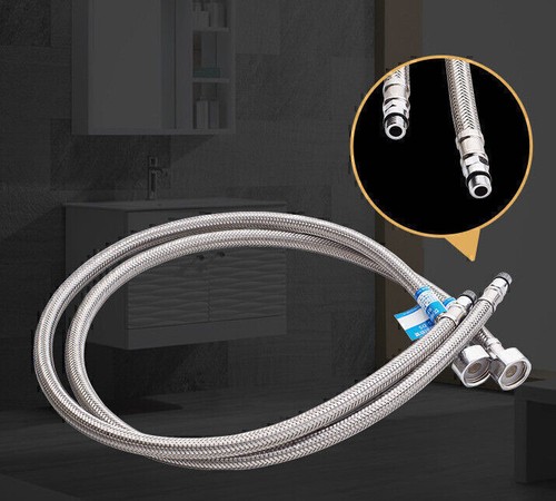 2 Flexibler Anschlussschlauch G1/2x M10 Wasserhahn Steckverbinder Druckschläuche - Bild 4 von 5