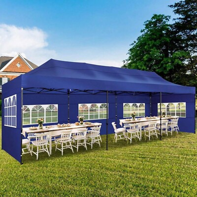 10x30 Heavy Duty Pop Up Canopy Commercial Tent Waterproof Gazebo Outdoor Party
