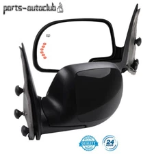 LH+RH Side View Mirrors Power Heated Arrow Turn Signal For 03-07 GMC Chevy