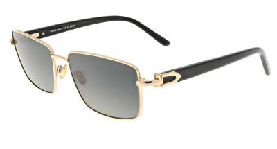 Paul Vosheront PV620S C1 59-17 23K Gold Plated Grey Fade Polarized Sunglasses