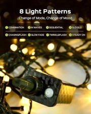 JACKYLED 178FT 500 LED Christmas Lights Outdoor, Bright Indoor String Lights 8 M