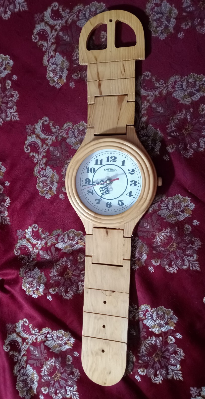 Wooden Wrist Watch Shape Wall Clock eBay