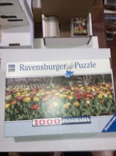 Ravensburger Puzzle Tons of Tulips 1000 Pieces Perfect Panorama German Complete