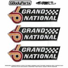 82 87 Grand National Fender Trunk Emblem Correct w/Cloisonné QTY 3 GM # 25516222