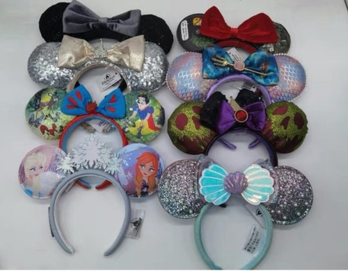 Disney Parks Loungefly Mickey Snow White Rapunzel Minnie Mouse Ears Headband - Picture 2 of 199
