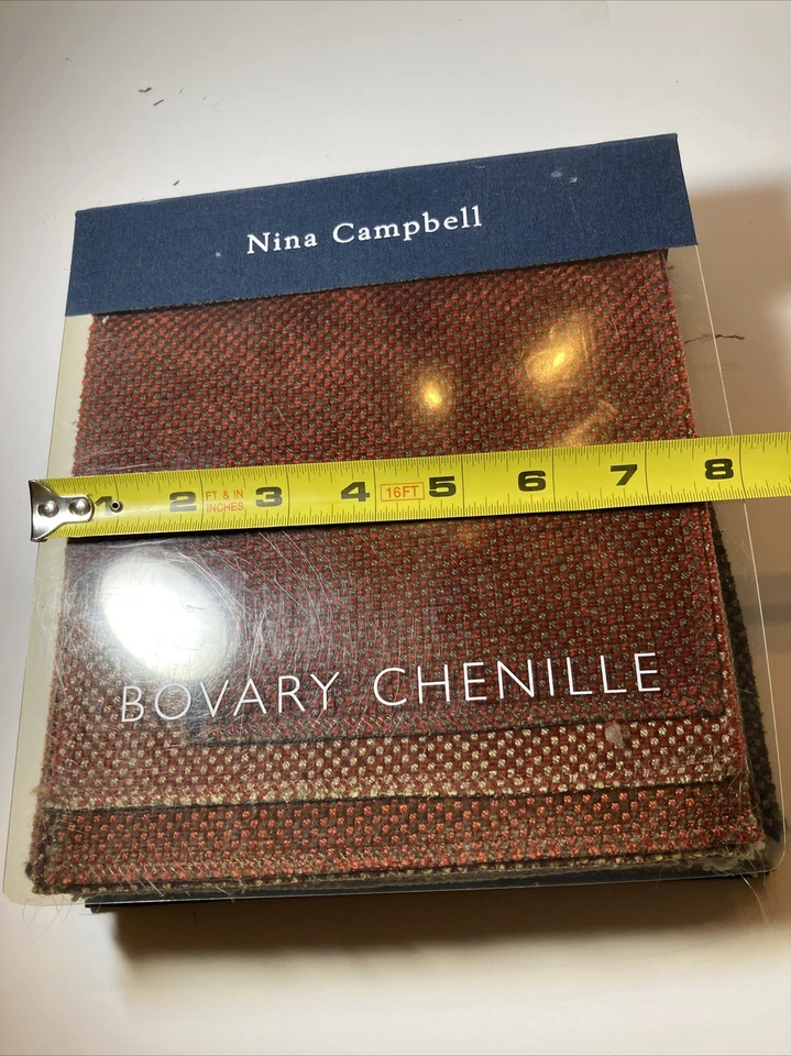Nina Campbell Bovary Chenille Fabric Sample Book - Image 4 of 4