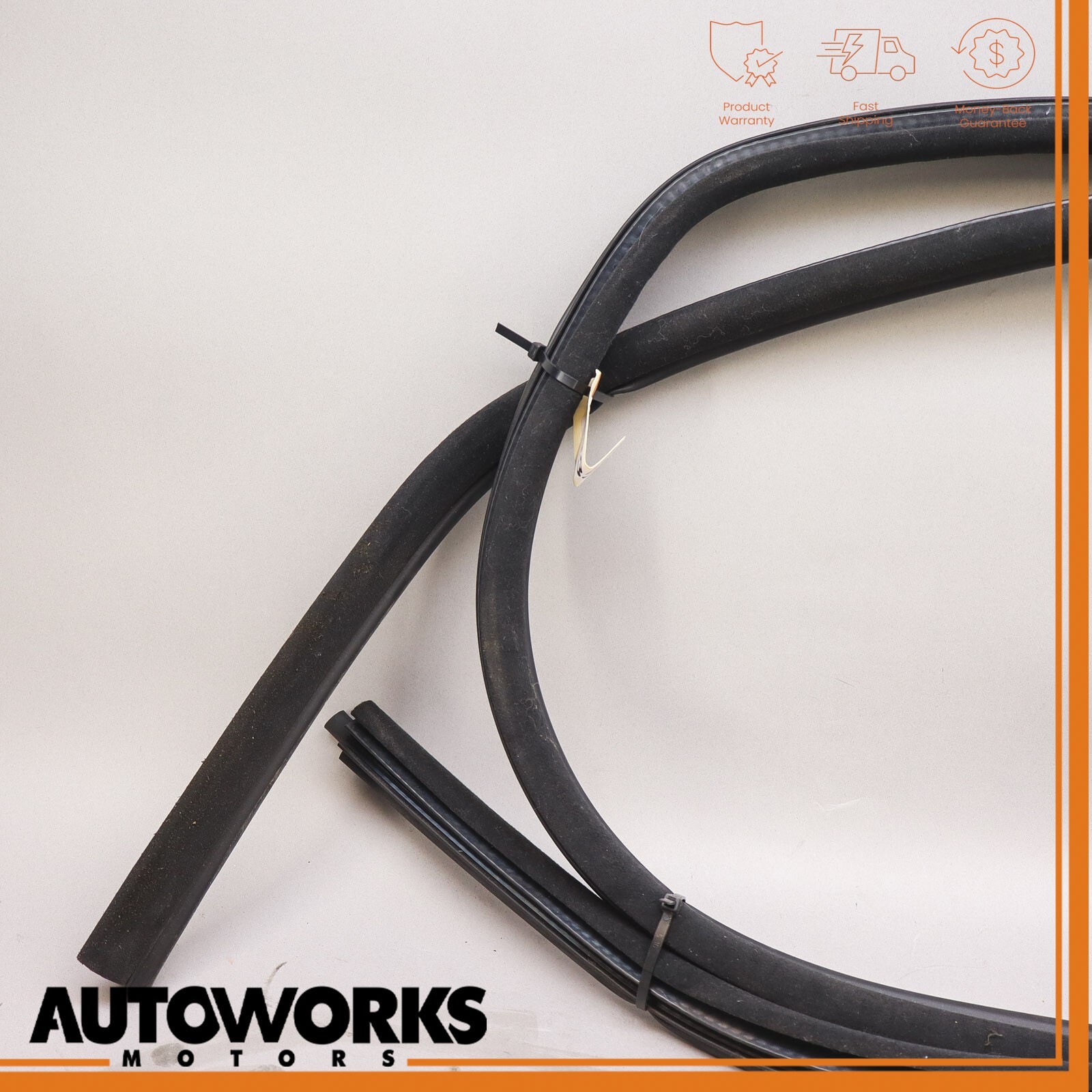 03-08 Maserati Quattroporte M139 Rear Left Door Weatherstrip Rubber Seal OEM