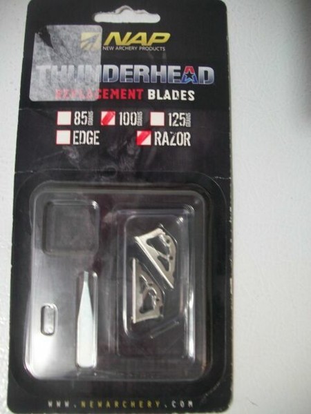 Nap Thunderhead Razor Replacement Blades - 100 Grain Blade for sale ...