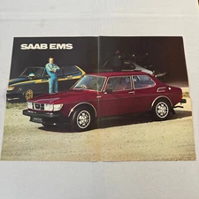 1977 Saab EMS Poster Sales Brochure Catalog Saab 99 GLE 99