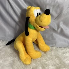 Disney 12  PLUTO Plush Mickey Mouse Clubhouse Dog Sitting Just Play EUC 58