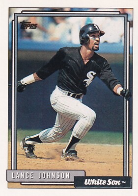 1992 Topps #736 Lance Johnson MLB Chicago White Sox + (Yes 3 Free Mystery Cards)