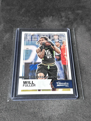 Will Fuller 2016 Panini Classics Timeless Tributes Silver RC 07/25