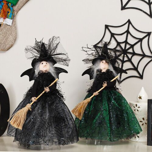Decorate Props Ghost Festival Halloween Decorations Tree Top Star Witch Doll - Photo 1/11
