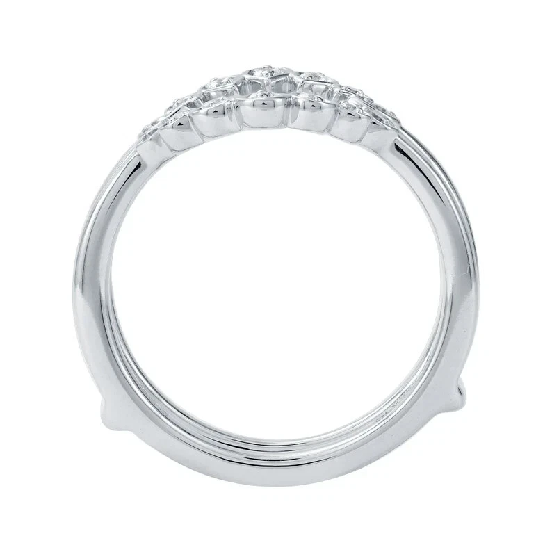 Natural Diamond Women's Enhancer Wrap Ring 0.17 CTTW Round Cut Diamond 14K Gold - Image 2 of 4