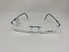SILHOUETTE RIMLESS EYEGLASS 5521 5040 52/17/140 TEAL GREEN F96