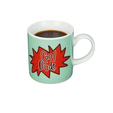 KitchenCraft Cool Dude Porcelain Espresso Cup - SET OF 6 CUPS
