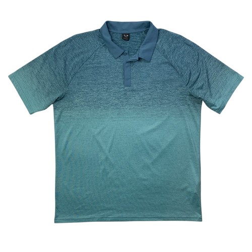 Oakley Shirt Mens XL Extra Large Blue Ombre Four Jack Gradient Performance Polo