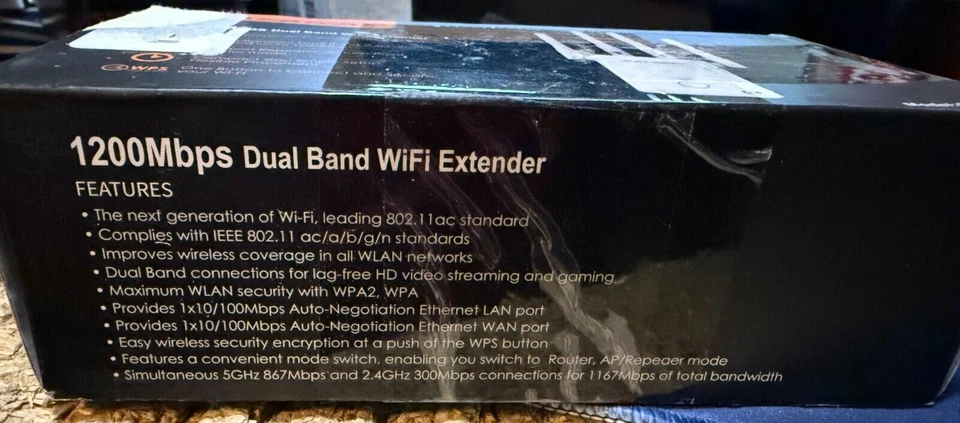 GALLAWAY--1200Mbps Wireless signal amplifier----WIFI  Extender Wireless Repeater - Image 3 of 3