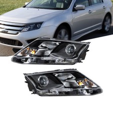 Front Headlights Headlamps For Ford Fusion 2010 2011 2012 Left+Right Side Clear