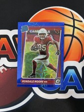 Rondale Moore SP Rated Rookie Card RC 2021 Donruss Optic Football Blue Scope 217. rookie card picture