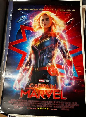 Captain Marvel DS Double Sided Theatrical Final Original 27x40 Poster D ...