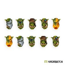 Kromlech Orc Tank Hunters Heads 10 Brand New KRCB384