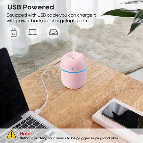 Air Humidifier Oil Diffuser Purifier LED Night Light Household Bedroom Home USA - Picture 29 of 95