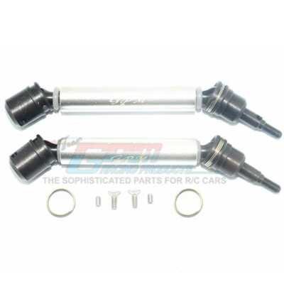 GPM Racing Steel + Aluminium Front Or Rear CVD Drive Shaft (2) Silver : Big Rock