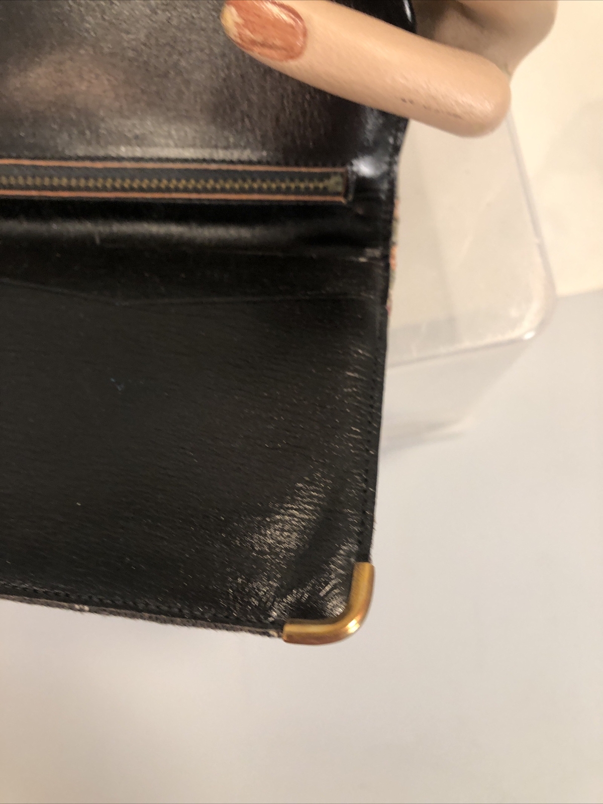 Vintage Rectangular Shape Baronet upholstery Vict… - image 11