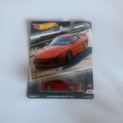 HOT WHEELS PREMIUM MITSUBISHI 3000GT VR-4 MODELL IN ROT. 2021 MODERN CLASSICS.