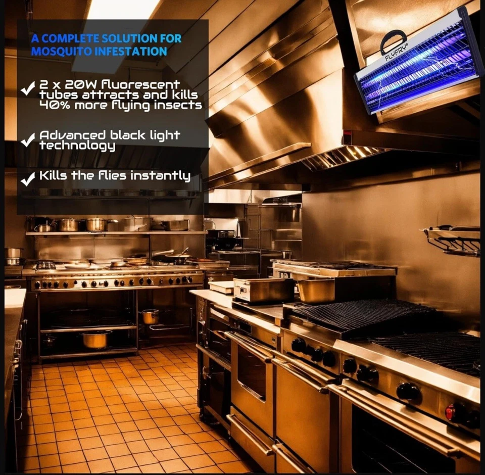 Bug Zapper 40w Restaurant Electric Lamp Mosquito Fly Killer - Original US Seller - Image 4 of 4