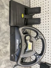 Team Mad Catz Dual Force Racing Steering Wheel + Pedals PS1 PlayStation