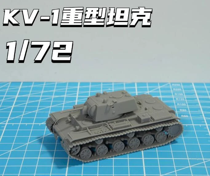 3D Printed 1/72 Soviet KV-1 Heavy Tank Model Kit Unpainted - Image 4 of 4