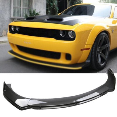 For Dodge Hellcat 15-21 Car Front Bumper Lip Spoiler Splitter Kits Carbon Style
