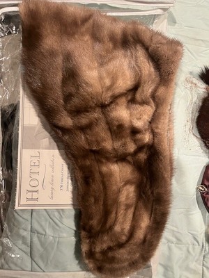 Sonnenfelds Mink Genuine Mink Fur Shawl Wrap Half coat with accessories/NEW!