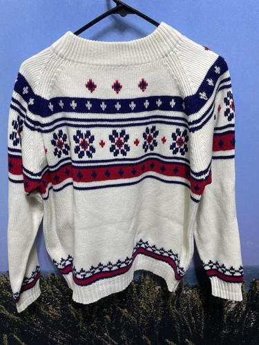 JCPenney Christmas Sweater Adult Large 1970's Vintage 100% Acrylic Holiday