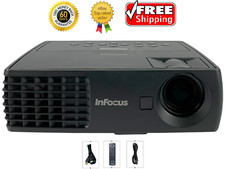 InFocus IN1112 DLP Projector Portable 2200 Lumens Gaming 3D 1080p HDMI Bundle
