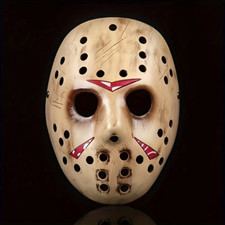 Friday The 13th Jason Voorhees Realistic Resin Deluxe Hockey Mask Prop