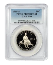 1995-S  CIVIL WAR  Commemorative Half Dollar  PCGS PR69DCAM